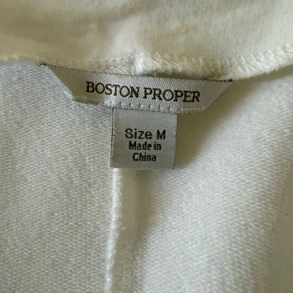 Boston Proper Cream Knit Cardigan - Picture 3 of 7